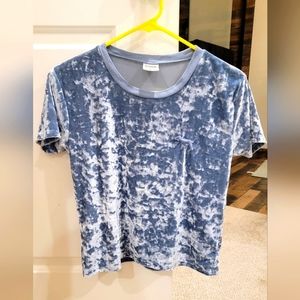 PINK Crushed Velvet Cropped Shirt